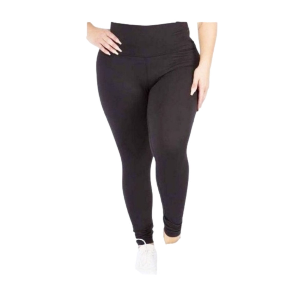 Plus Leggings Black 5” Hi Rise Waistband